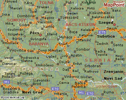 Slavonia Map Point